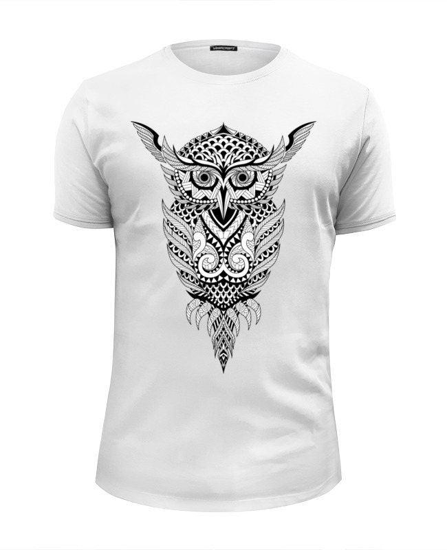 Printio Футболка Wearcraft Premium Slim Fit Сова этник