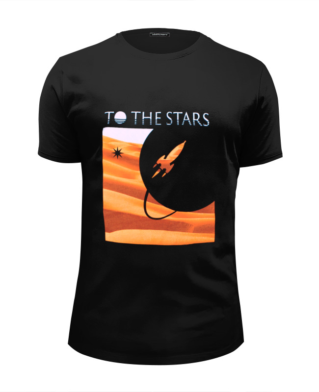printio футболка wearcraft premium slim fit the future Printio Футболка Wearcraft Premium Slim Fit To the stars dunes mens