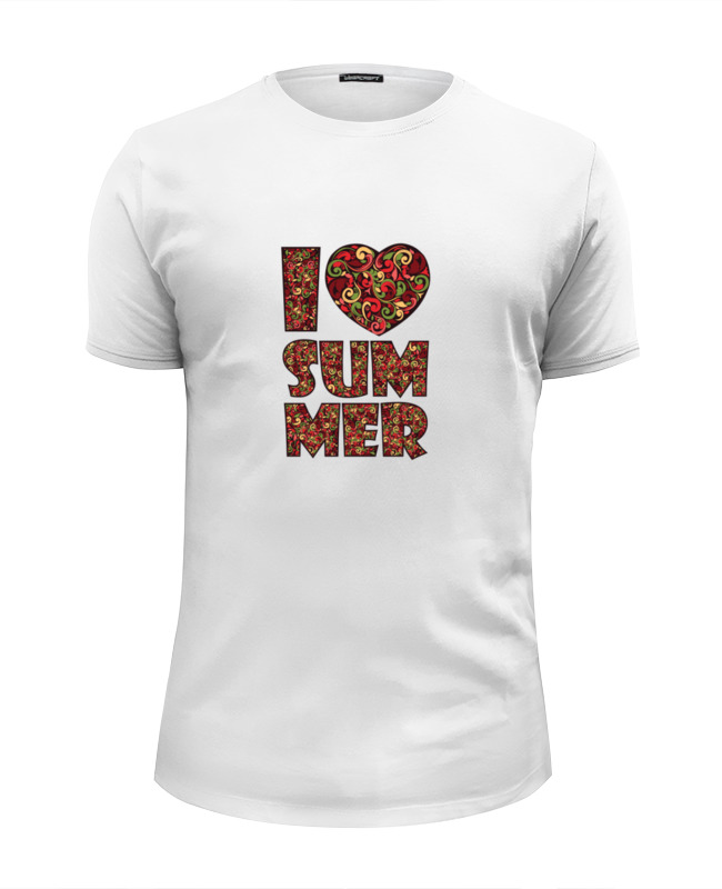 Printio Футболка Wearcraft Premium Slim Fit Я люблю лето