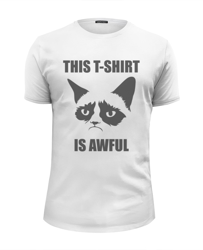 Printio Футболка Wearcraft Premium Slim Fit Grumpy cat printio футболка wearcraft premium slim fit don t relax bro