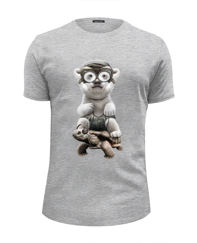 Printio Футболка Wearcraft Premium Slim Fit Медведь на черепахе printio футболка wearcraft premium медведь на черепахе
