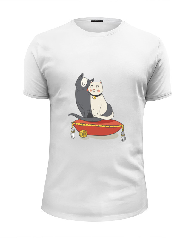 Printio Футболка Wearcraft Premium Slim Fit Милые кошки printio футболка wearcraft premium slim fit милые кошки