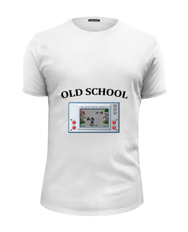 Printio Футболка Wearcraft Premium Slim Fit Old school футболка начнем игру белый
