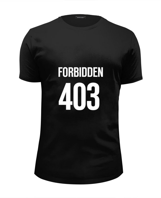 Printio Футболка Wearcraft Premium Slim Fit 403 forbidden