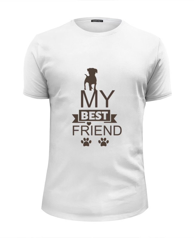 Printio Футболка Wearcraft Premium Slim Fit My best friend printio футболка wearcraft premium my best friend