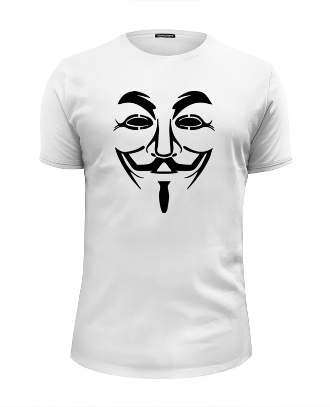 printio футболка wearcraft premium slim fit anonymous Printio Футболка Wearcraft Premium Slim Fit Anonymous
