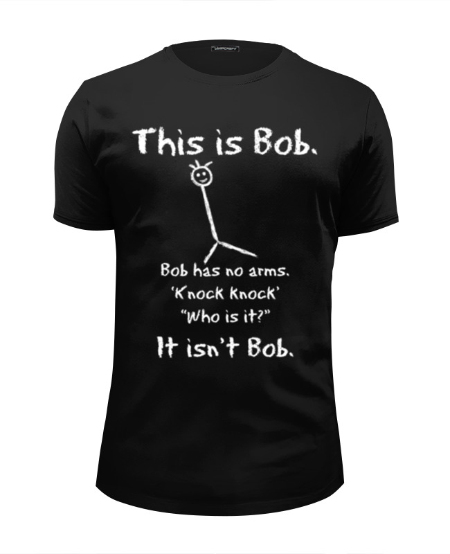 Printio Футболка Wearcraft Premium Slim Fit This is bob. printio футболка wearcraft premium slim fit send it черная