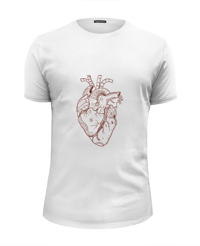 Printio Футболка Wearcraft Premium Slim Fit Сердце большого человека printio футболка wearcraft premium сердце большого человека