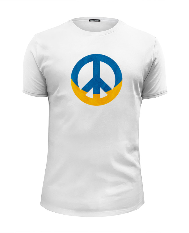 Printio Футболка Wearcraft Premium Slim Fit Ukraine peace printio лонгслив ukraine peace