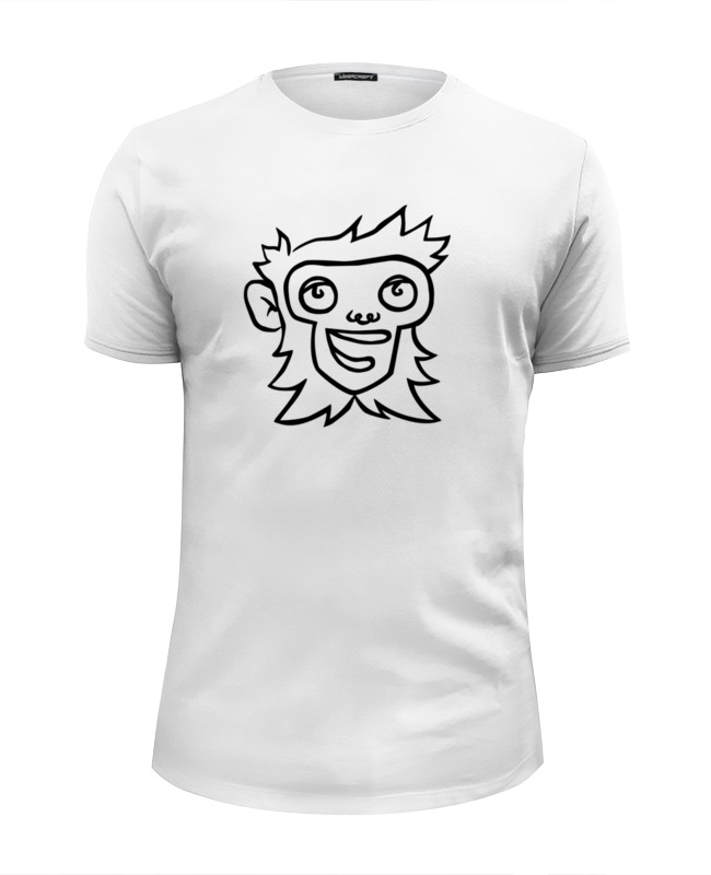 printio футболка wearcraft premium slim fit sapiens Printio Футболка Wearcraft Premium Slim Fit Goka chimp