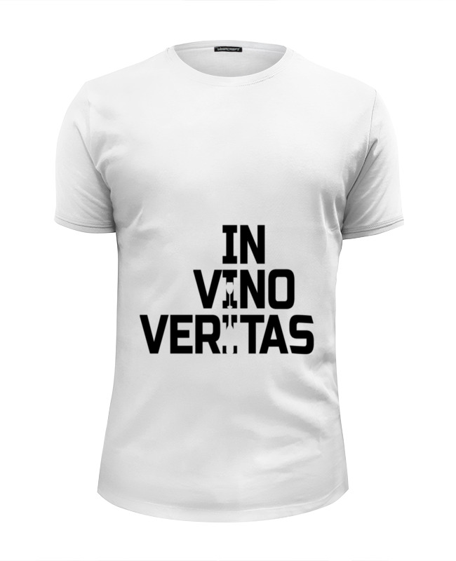Printio Футболка Wearcraft Premium Slim Fit Истина в вине printio значок in vino veritas