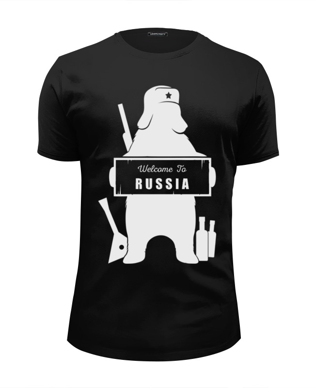 Printio Футболка Wearcraft Premium Slim Fit Welcome to russia_red printio футболка wearcraft premium slim fit welcome to russia