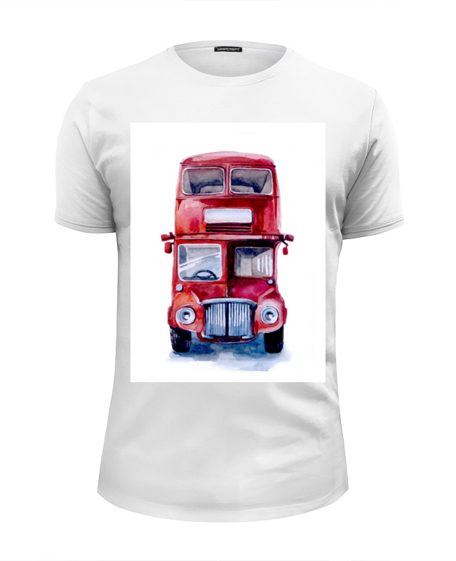 Printio Футболка Wearcraft Premium Slim Fit London bus