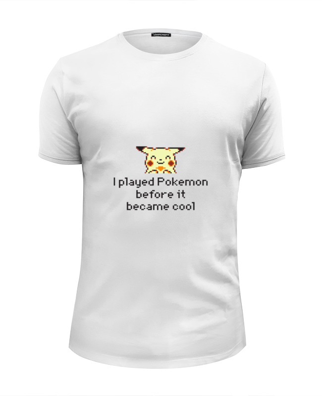 Printio Футболка Wearcraft Premium Slim Fit Pokemon yellow мужская футболка котёнок на волне s белый