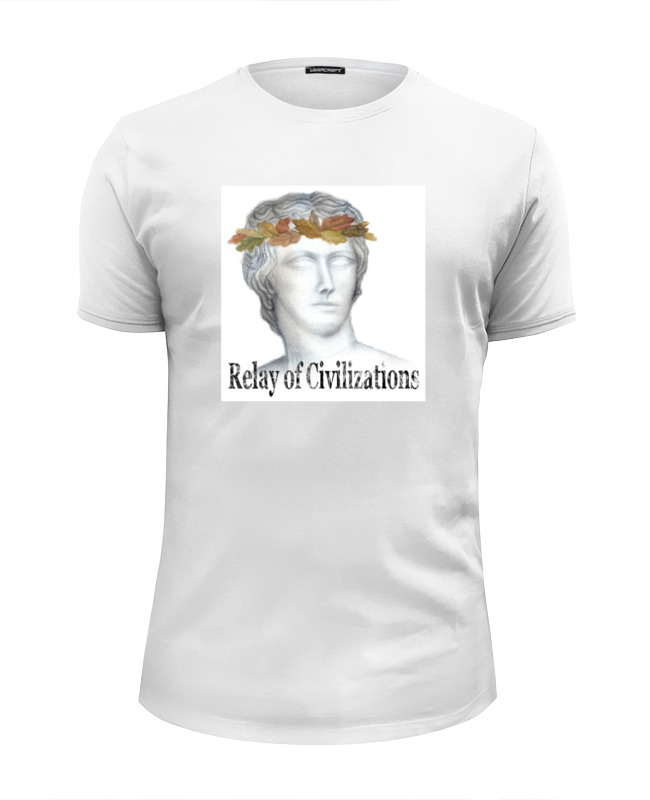 printio футболка wearcraft premium relay of civilization Printio Футболка Wearcraft Premium Slim Fit Relay of civilization