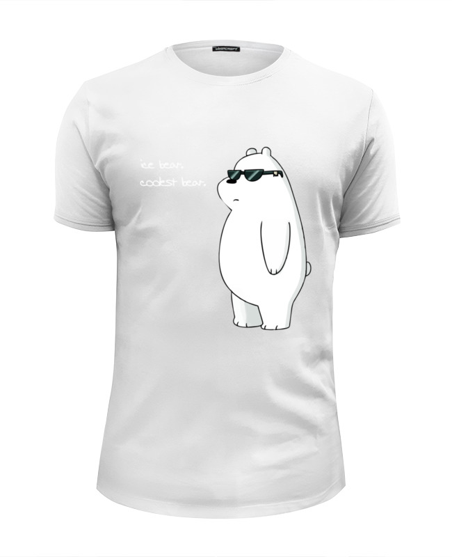 Printio Футболка Wearcraft Premium Slim Fit Ice bear printio футболка wearcraft premium бешеный медведь crazy bear