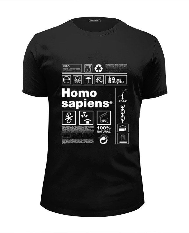printio футболка wearcraft premium slim fit sapiens Printio Футболка Wearcraft Premium Slim Fit Homo sapiens