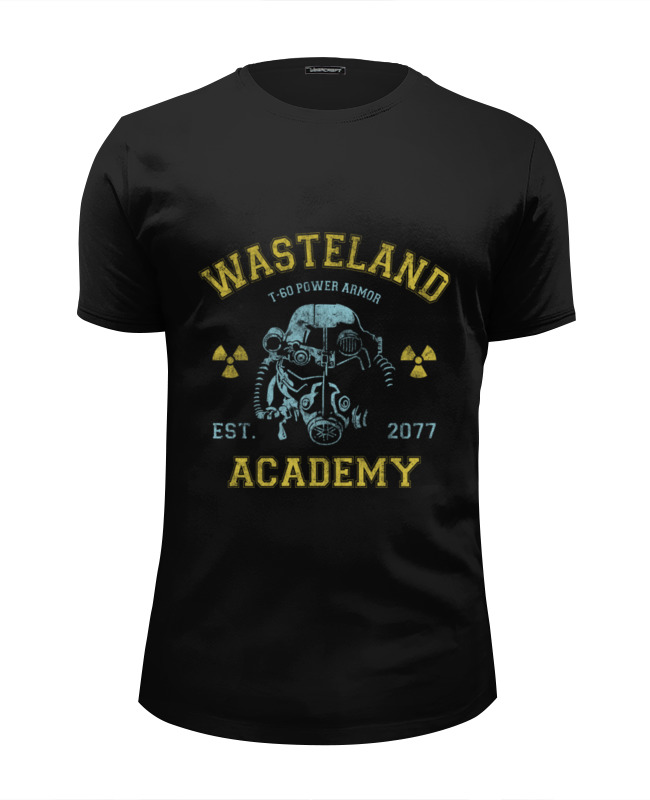 Printio Футболка Wearcraft Premium Slim Fit Fallout. wasteland academy printio блокнот fallout wasteland academy