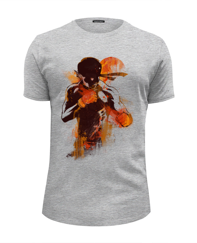 Printio Футболка Wearcraft Premium Slim Fit Абстрактный боец