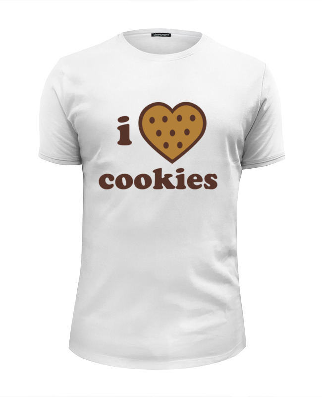 Printio Футболка Wearcraft Premium Slim Fit I love cookies
