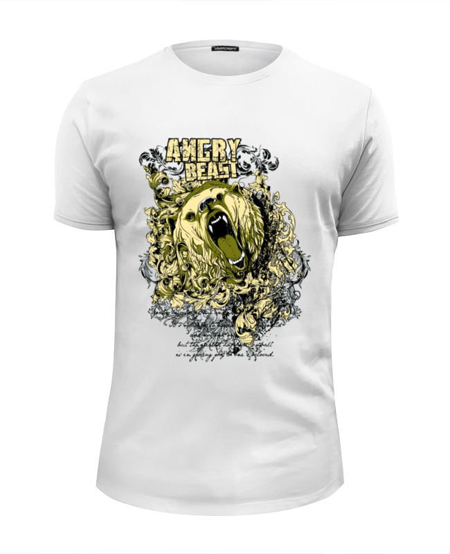 Printio Футболка Wearcraft Premium Slim Fit Злой зверь