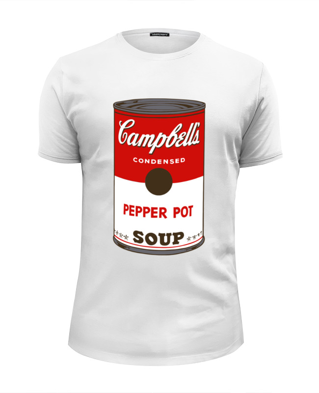 Printio Футболка Wearcraft Premium Slim Fit Campbell's soup (энди уорхол)