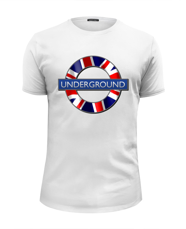 Printio Футболка Wearcraft Premium Slim Fit ☮the london underground☮ printio детская футболка классическая унисекс ☮the london underground☮