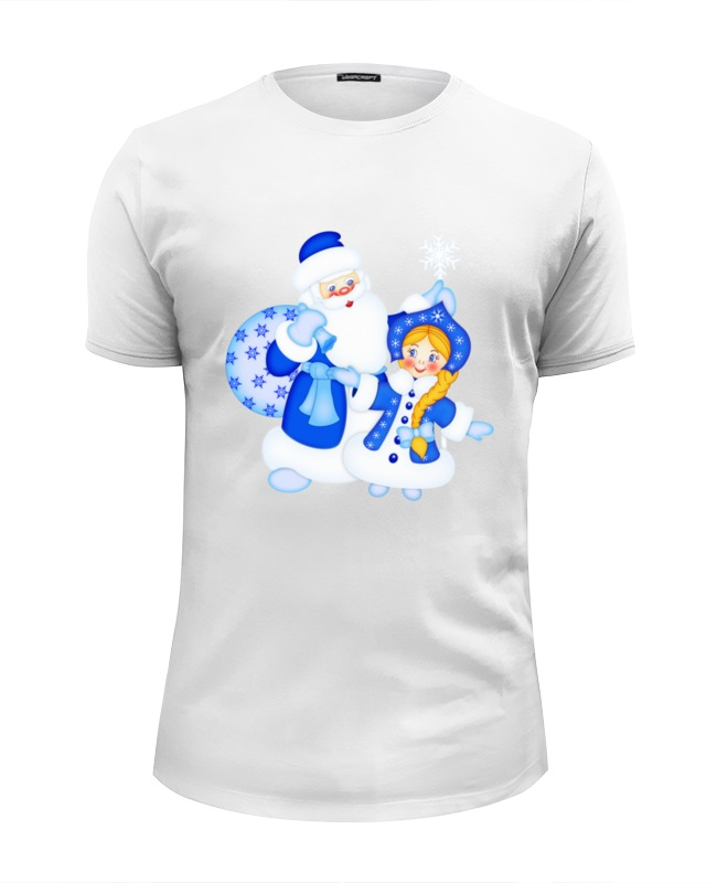 Printio Футболка Wearcraft Premium Slim Fit Дед мороз и снегурочка printio футболка wearcraft premium дед мороз и снегурочка с новым годом