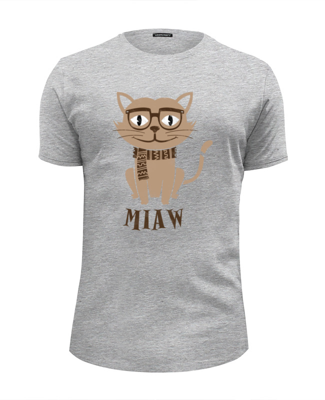 Printio Футболка Wearcraft Premium Slim Fit Умный кот printio футболка wearcraft premium slim fit умный кот