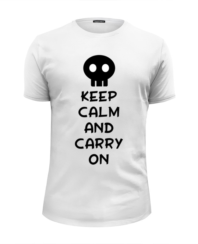 Printio Футболка Wearcraft Premium Slim Fit Keep calm and carry on printio футболка wearcraft premium slim fit keep calm and love sport