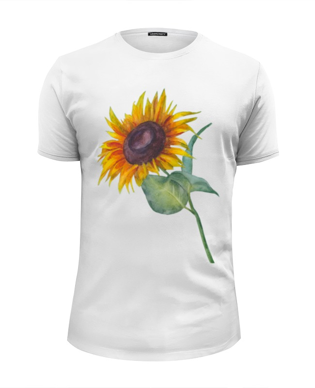 Printio Футболка Wearcraft Premium Slim Fit Подсолнух