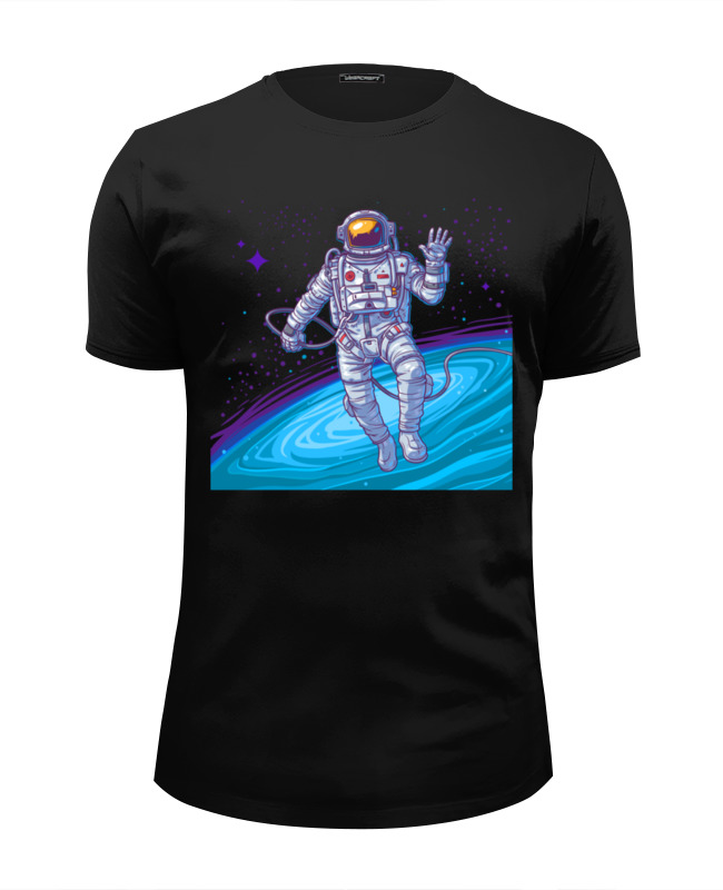 printio футболка wearcraft premium slim fit astronaut alien Printio Футболка Wearcraft Premium Slim Fit Astronaut