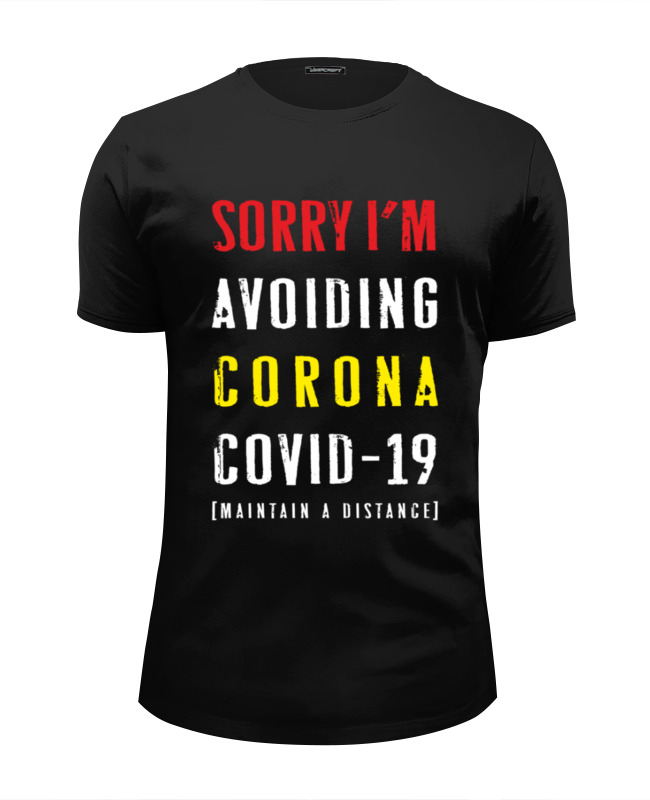 printio футболка wearcraft premium slim fit coronavirus Printio Футболка Wearcraft Premium Slim Fit Coronavirus