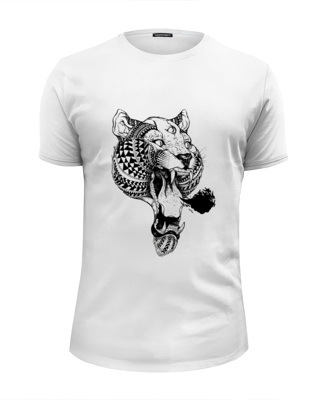 Printio Футболка Wearcraft Premium Slim Fit Tiger printio футболка wearcraft premium slim fit белый тигр