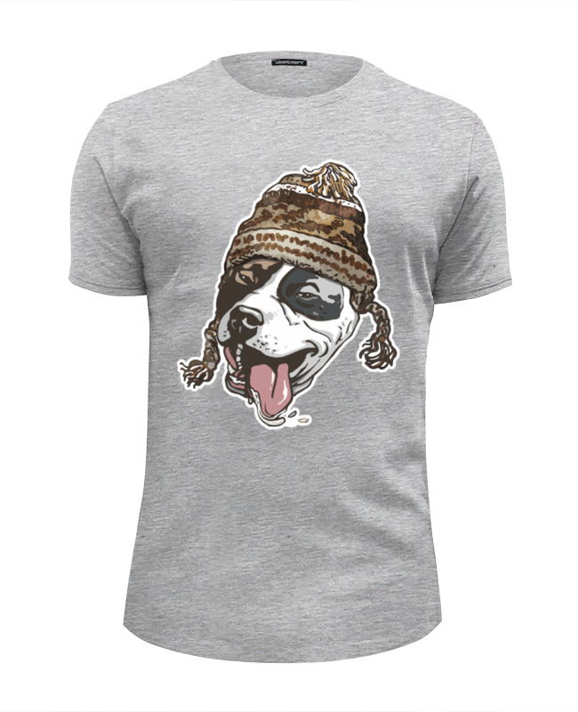 Printio Футболка Wearcraft Premium Slim Fit Собака в шапке printio футболка wearcraft premium slim fit собака в шапке