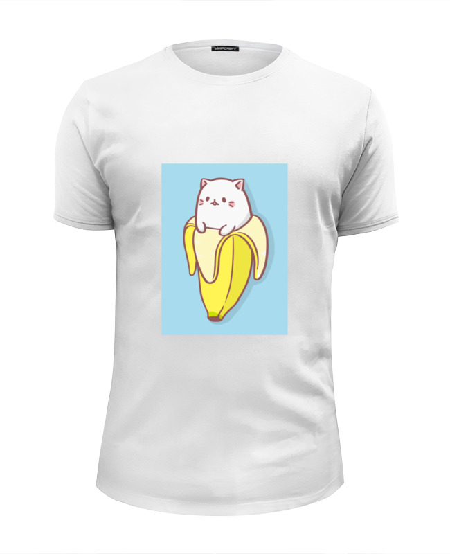 Printio Футболка Wearcraft Premium Slim Fit Бананька (bananya) футболка printio 2151856 бананька bananya размер 2xl цвет белый
