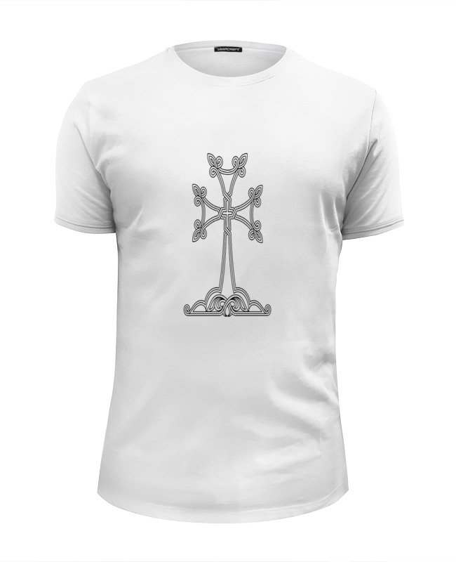 printio футболка wearcraft premium армянский крест Printio Футболка Wearcraft Premium Slim Fit Армянский крест