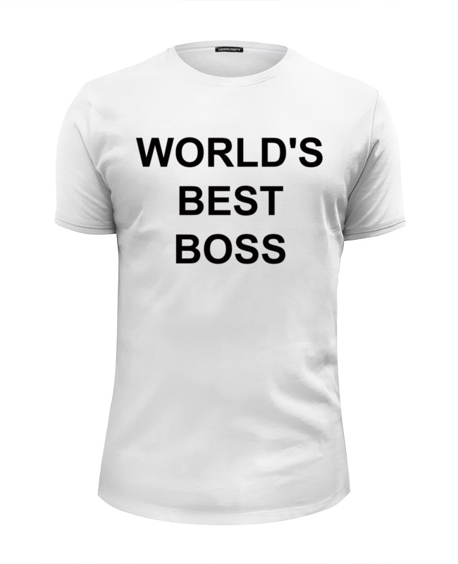 Printio Футболка Wearcraft Premium Slim Fit World's best boss printio футболка wearcraft premium slim fit the best boss with crown