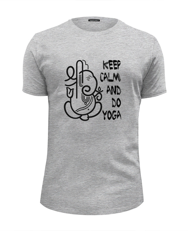 printio футболка wearcraft premium keep calm and do yoga Printio Футболка Wearcraft Premium Slim Fit Keep calm & do yoga