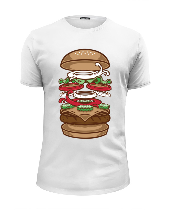 Printio Футболка Wearcraft Premium Slim Fit Burger/бургер printio футболка wearcraft premium slim fit diet burger бургер