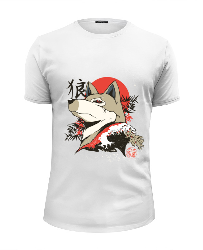 Printio Футболка Wearcraft Premium Slim Fit Japanese wolf printio футболка wearcraft premium japanese wolf