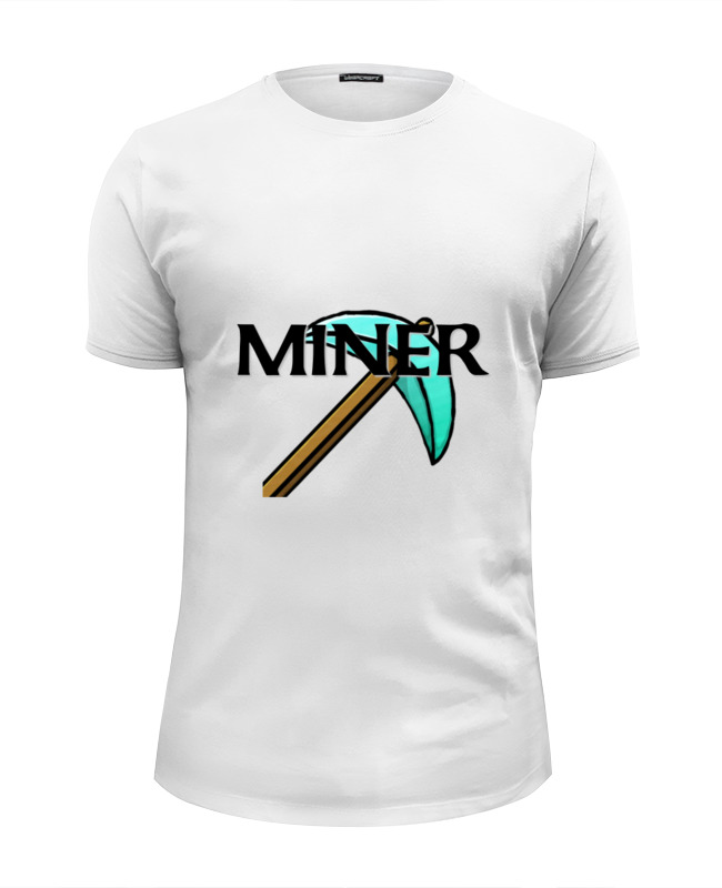 Printio Футболка Wearcraft Premium Slim Fit От канала miner от канала miner 1449586 s белый