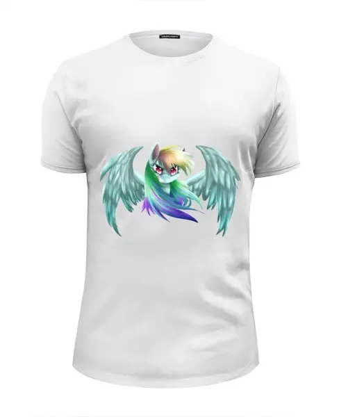 Заказать мужскую футболку в Москве. Футболка базовая Agry Rainbow от cigaretko - готовые дизайны и нанесение принтов.