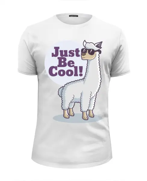 Заказать мужскую футболку в Москве. Футболка базовая Just Be Cool! от ingenervolos@gmail.com - готовые дизайны и нанесение принтов.