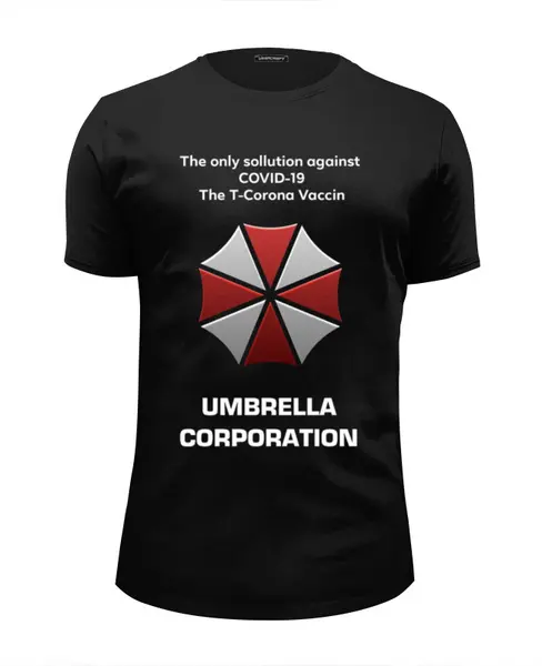 Заказать мужскую футболку в Москве. Футболка базовая UMBRELLA ACADEMY от robus - готовые дизайны и нанесение принтов.