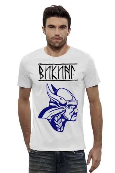 Заказать мужскую футболку в Москве. Футболка базовая Твой путь от shop-viking - готовые дизайны и нанесение принтов.