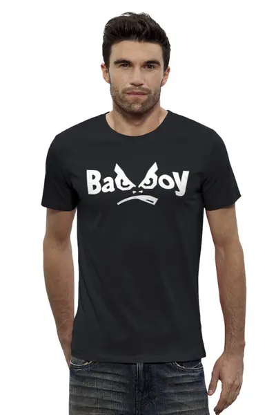 Заказать мужскую футболку в Москве. Футболка базовая Bad Boy от DESIGNER   - готовые дизайны и нанесение принтов.