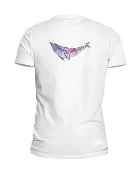 Заказать мужскую футболку в Москве. Футболка базовая  Whale от Юлиан Власов - готовые дизайны и нанесение принтов.