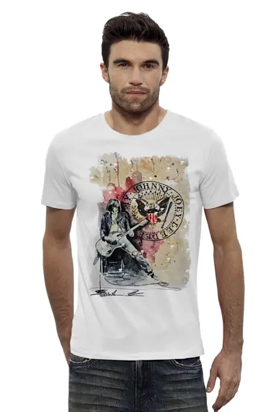 Заказать мужскую футболку в Москве. Футболка базовая Ramones от roxy - готовые дизайны и нанесение принтов.