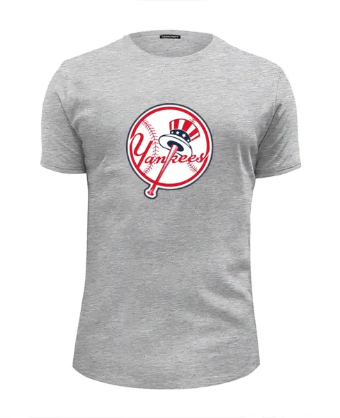 Заказать мужскую футболку в Москве. Футболка базовая Нью-Йорк Янкиз / New York Yankees от KinoArt - готовые дизайны и нанесение принтов.